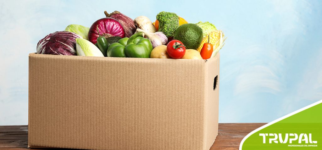  cajas de cartón corrugado para envases de frutas y hortalizas